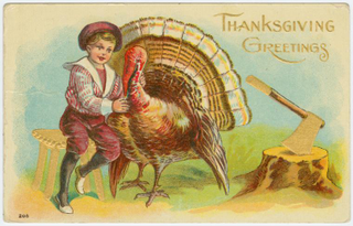 Illustration for article titled One Hundred Years Ago, Thanksgiving Was About Murderous Children Stalking Turkeys